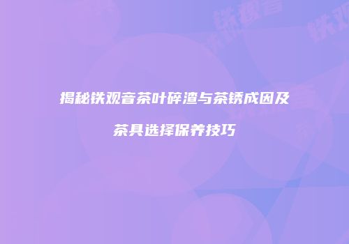 揭秘铁观音茶叶碎渣与茶锈成因及茶具选择保养技巧