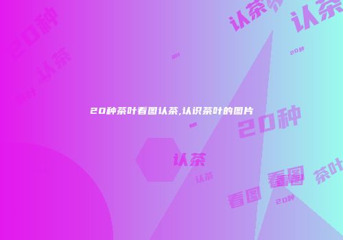 20种茶叶看图认茶,认识茶叶的图片