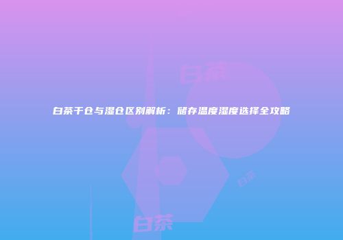 白茶干仓与湿仓区别解析：储存温度湿度选择全攻略