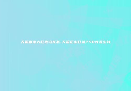 天福茗茶大红袍乌龙茶-天福正山红茶250克多少钱
