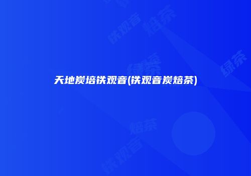 天地炭培铁观音(铁观音炭焙茶)