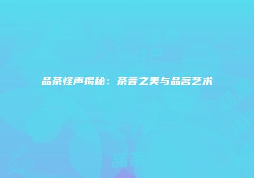 品茶怪声揭秘：茶音之美与品茗艺术