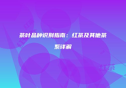 茶叶品种识别指南：红茶及其他茶系详解