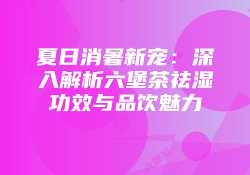 夏日消暑新宠：深入解析六堡茶祛湿功效与品饮魅力
