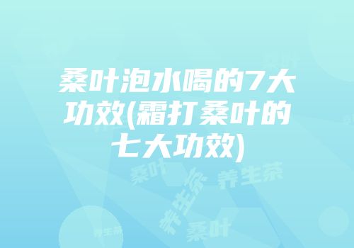 桑叶泡水喝的7大功效(霜打桑叶的七大功效)