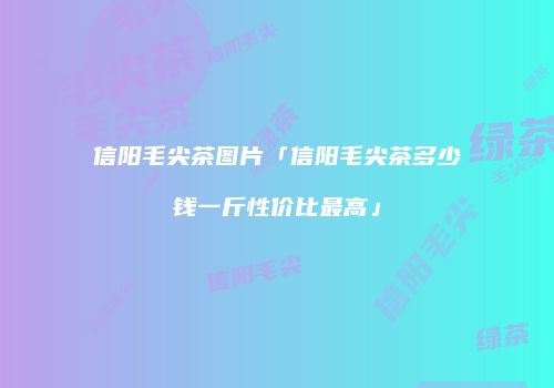 信阳毛尖茶图片「信阳毛尖茶多少钱一斤性价比最高」