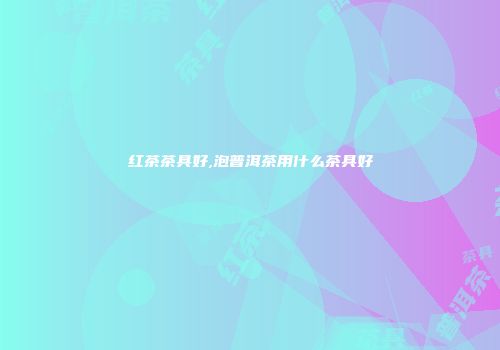 红茶茶具好,泡普洱茶用什么茶具好