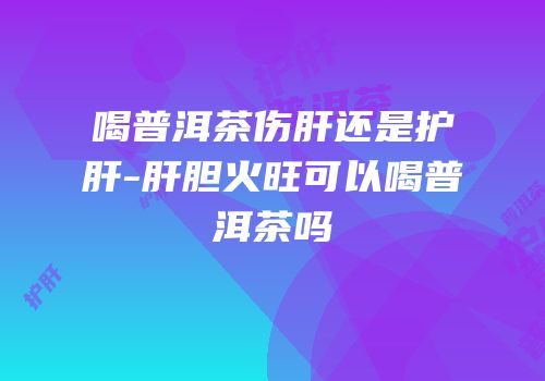 喝普洱茶伤肝还是护肝-肝胆火旺可以喝普洱茶吗