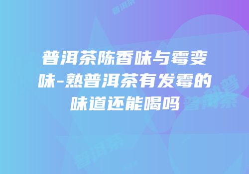 普洱茶陈香味与霉变味-熟普洱茶有发霉的味道还能喝吗
