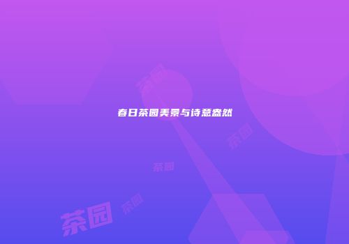 春日茶园美景与诗意盎然