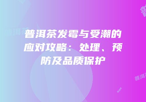 普洱茶发霉与受潮的应对攻略：处理、预防及品质保护