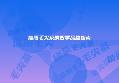 信阳毛尖茶的四季品鉴指南