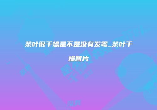 茶叶很干燥是不是没有发霉_茶叶干燥图片