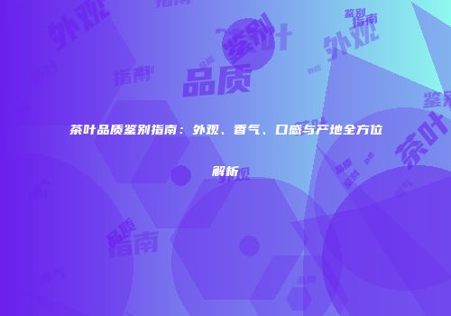 茶叶品质鉴别指南：外观、香气、口感与产地全方位解析