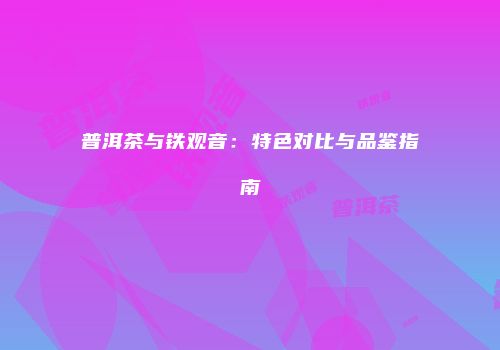 普洱茶与铁观音：特色对比与品鉴指南