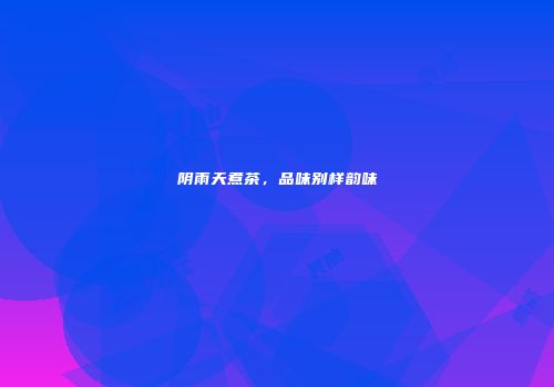 阴雨天煮茶，品味别样韵味