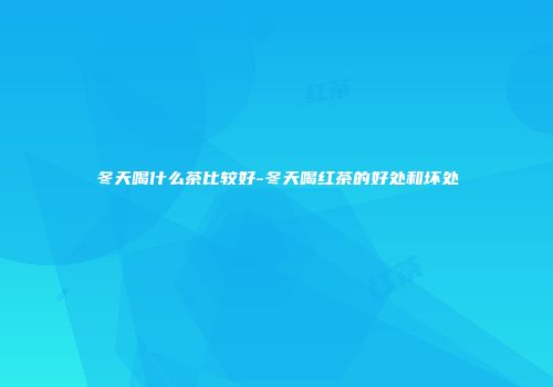 冬天喝什么茶比较好-冬天喝红茶的好处和坏处