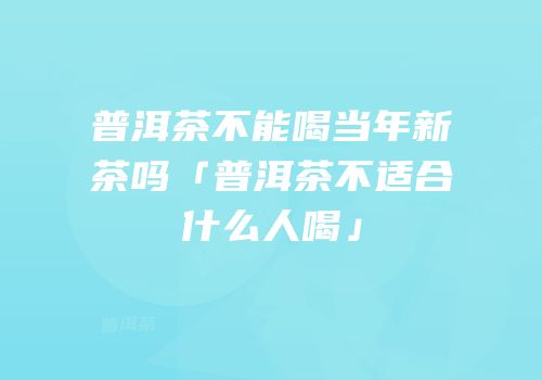 普洱茶不能喝当年新茶吗「普洱茶不适合什么人喝」