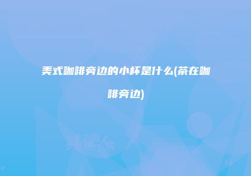 美式咖啡旁边的小杯是什么(茶在咖啡旁边)