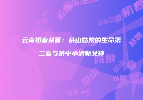 云南初春茶香：茶山姑娘的生命第二春与茶中小清新女神