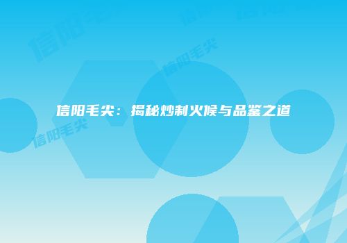 信阳毛尖：揭秘炒制火候与品鉴之道