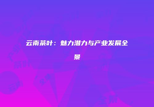 云南茶叶：魅力潜力与产业发展全景