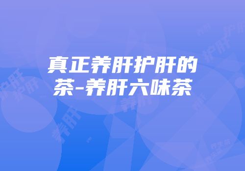 真正养肝护肝的茶-养肝六味茶