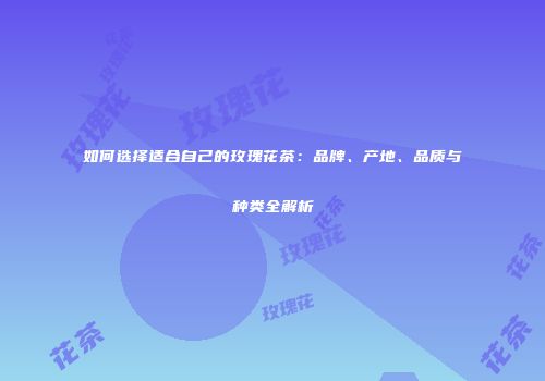 如何选择适合自己的玫瑰花茶：品牌、产地、品质与种类全解析