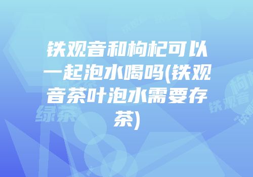 铁观音和枸杞可以一起泡水喝吗(铁观音茶叶泡水需要存茶)