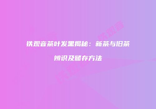 铁观音茶叶发黑揭秘：新茶与旧茶辨识及储存方法