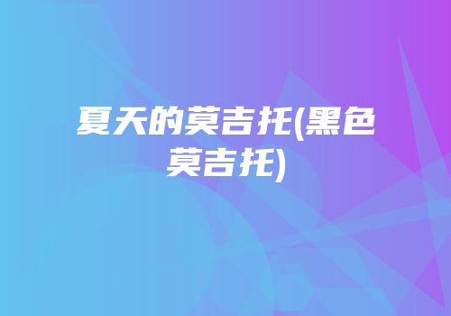 夏天的莫吉托(黑色莫吉托)