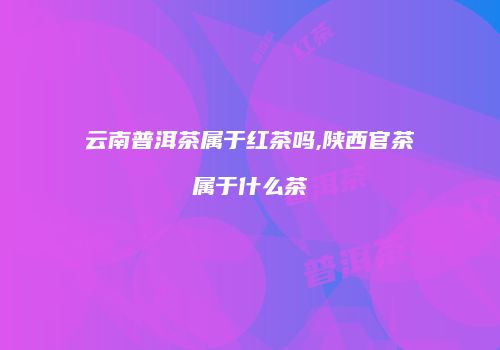 云南普洱茶属于红茶吗,陕西官茶属于什么茶