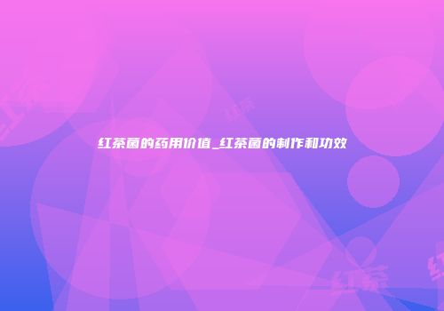 红茶菌的药用价值_红茶菌的制作和功效