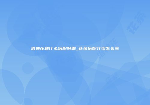 洛神花和什么搭配好喝_花茶搭配介绍怎么写