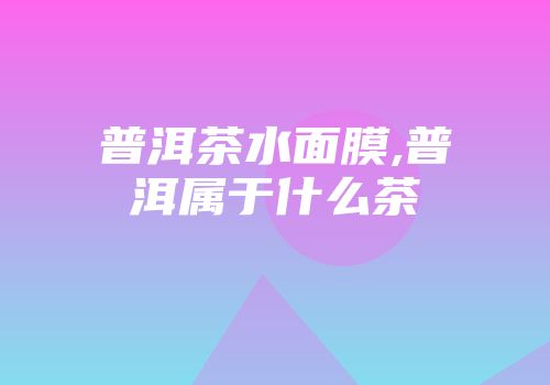 普洱茶水面膜,普洱属于什么茶