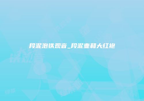 段泥泡铁观音_段泥壶和大红袍