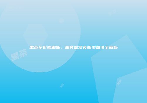 黑茶花价格解析、图片鉴赏及相关知识全解析