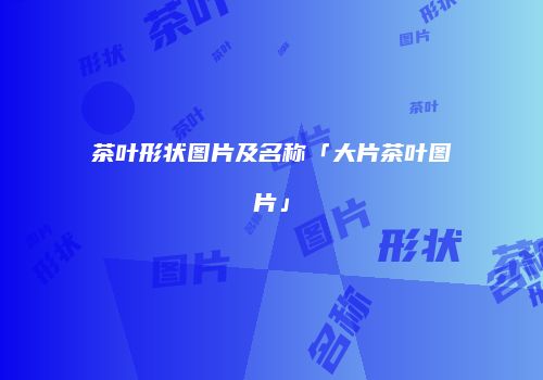 茶叶形状图片及名称「大片茶叶图片」