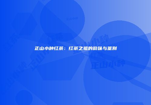 正山小种红茶：红茶之祖的韵味与鉴别