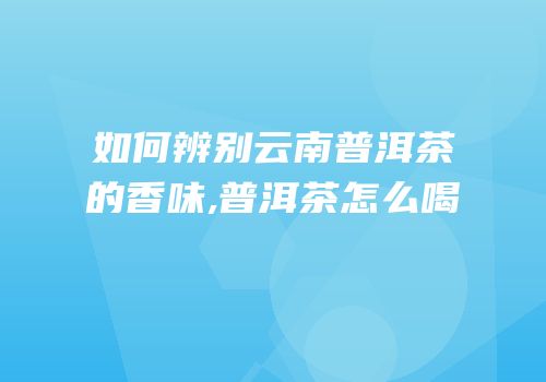 如何辨别云南普洱茶的香味,普洱茶怎么喝