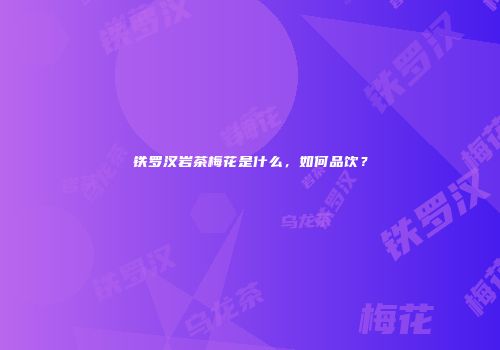 铁罗汉岩茶梅花是什么，如何品饮？
