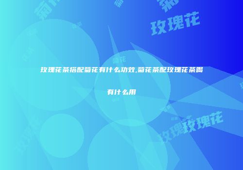 玫瑰花茶搭配菊花有什么功效,菊花茶配玫瑰花茶喝有什么用