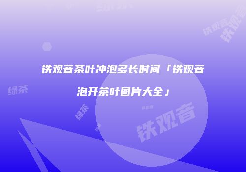 铁观音茶叶冲泡多长时间「铁观音泡开茶叶图片大全」