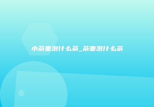 小茶壶泡什么茶_茶壶泡什么茶