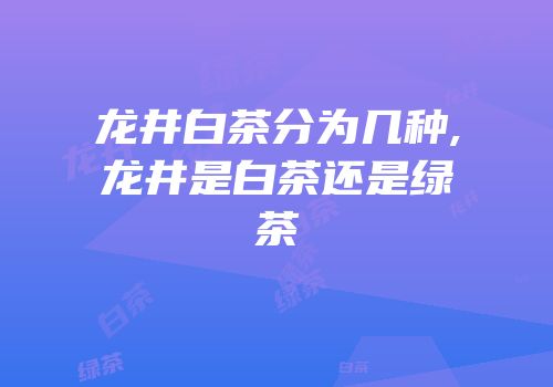 龙井白茶分为几种,龙井是白茶还是绿茶