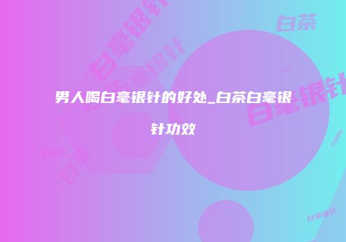 男人喝白毫银针的好处_白茶白毫银针功效