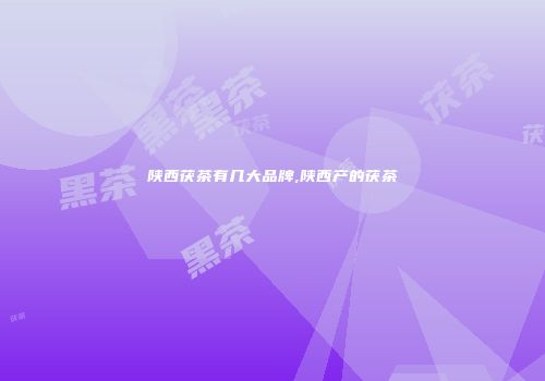 陕西茯茶有几大品牌,陕西产的茯茶