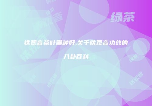 铁观音茶叶哪种好,关于铁观音功效的八卦百科