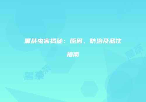 黑茶虫害揭秘：原因、防治及品饮指南