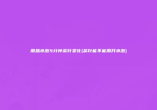 用热水泡5分钟茶叶变化(茶叶能不能用开水泡)